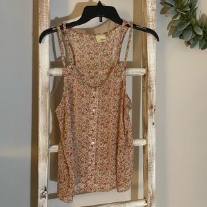 BKE Floral Loose Fitting Tank